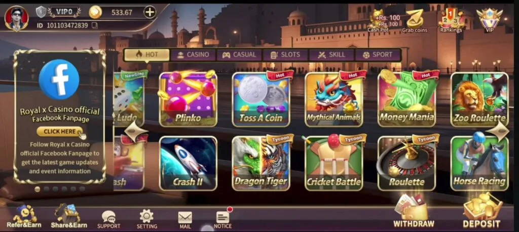 royal x casino new